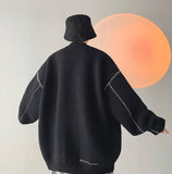 Stitched Knitted Cardigan