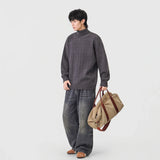 Cozy Cable Knit High Neck Turtleneck Sweater