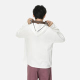 Minimalist Korean Style Lightweight Zip Hooded Sweatshirt
