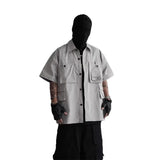 Punk Oversized Cargo Function Techwear Shirt