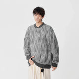 Cozy Ribbed Knit Henley Neck Sweatshirt