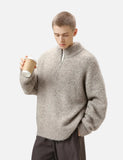 Y2K Cozy Thickened Half Zip Knitted Sweater