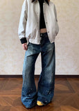 Retro 2000s Style Washed Boyfriend Jeans