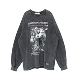 Grunge Vintage Oversized Long Sleeve T-shirt