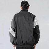 Y2K Flattering Stand Collar Sports Windbreaker Jacket