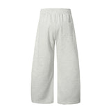 Oversized Gray Wide Leg Joggers Pants