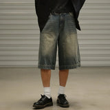 Classic Wide-Leg Denim Jorts
