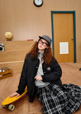 Lightweight Lapel Cotton Puffer Jacket