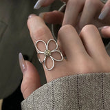 Silver Daisy Creative Vintage Ring