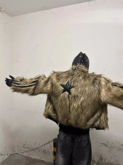 Chic Luxury Reversible Faux Fur Jacket