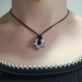 Vintage Y2K Star Pentagram Pendant Necklace