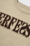 Distressed Lettered Sweater