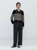 Women Casual Spring Ethereal Striped Knitted Cardigan