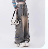 Stylish High Waist Wide Leg Baggy Jeans