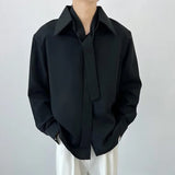 Men's Casual Luxury Vintage Lapel Texture Shirt