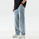 Wardrobe Staple Light Blue Loose Fit Wide Jeans