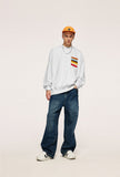 Oversized Rainbow Pocket Sweatshirts