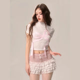 Coquette Whimsical Charm Crop Top