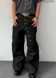 American Style High Waist Classic Denim Jeans