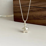 Sparkling Sterling Silver Stars Necklace