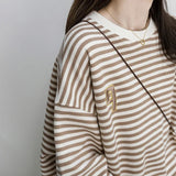 Vintage Women Neck Loose Sweatshirt