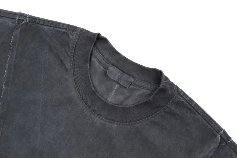 Y2k Retro Washed Embroidery T-shirt
