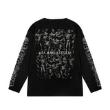 Oversized Graphic Print Long Sleeve Shirt