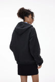 Warm Double Zip Hip Hop Hooded Sweatshirt