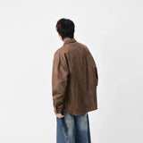 Y2K Vertical Striped Long Sleeve Shirt