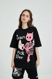 "I Can Pick Star" Devil Horn Skull T-shirt