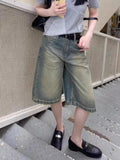 Women Streeteare High Waist Denim Short