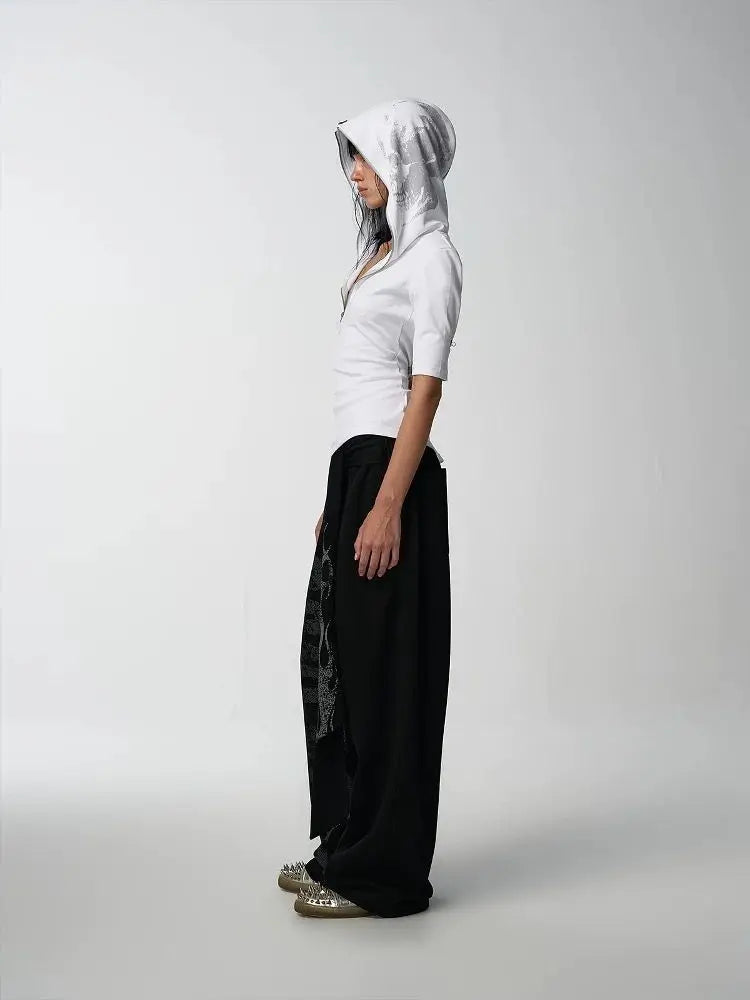 Flame Streamer Loose Cool Sweatpants