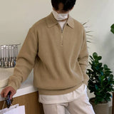 Vintage Knitted Zip-up Sweater