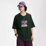 Solid Color Mountain Graphic T-Shirt