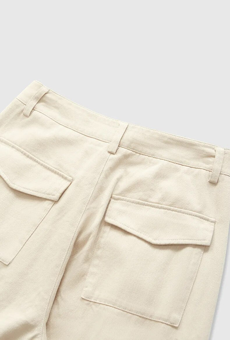 Multi Pockets Wide Leg Cargo Pants