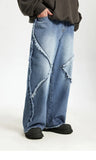 Stitched Loose Footed Jeans