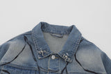 Retro Spider Web Denim Jacket