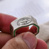 Engraved Sterling Silver Love Ring