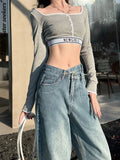 Y2K Vintage High Waist Hip Hop Slim Jeans