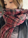 Vintage Plaid Cashmere Scarves