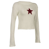 Women Vintage Grunge Star Aesthetic Sweater
