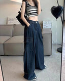Denim Blue Cargo Pants