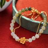 Peach Blossom Hand String Bracelet