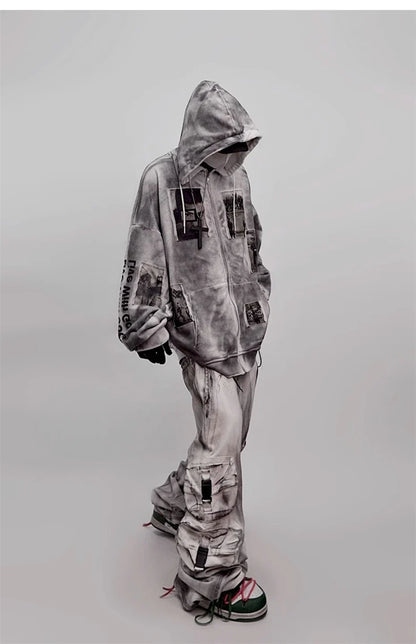 Stylish & Snug Tie Dye Oversized Hooded Sweatshirt