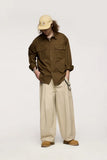 Relaxed Fit Wide-Leg Pants