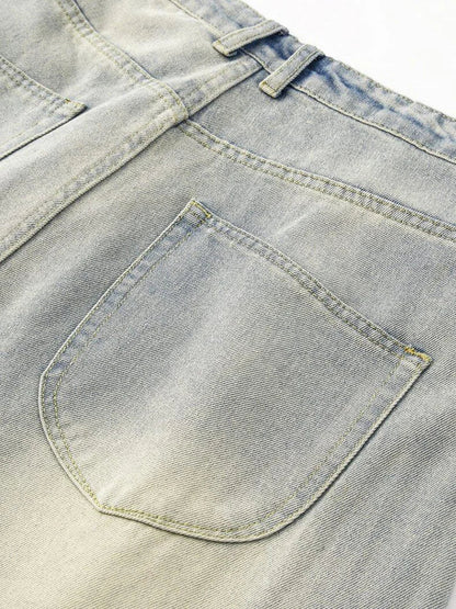 Quality Gradient Oversized Cozy Washed Jeans