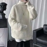 Chunky Ribbed Turtleneck Sweater