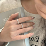 Sterling Silver Shell Irregular Design Ring