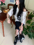 Coquette Aesthetic Off Shoulder T-Shirt