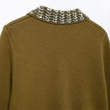 American Style Vintage Long-Sleeved Cardigan